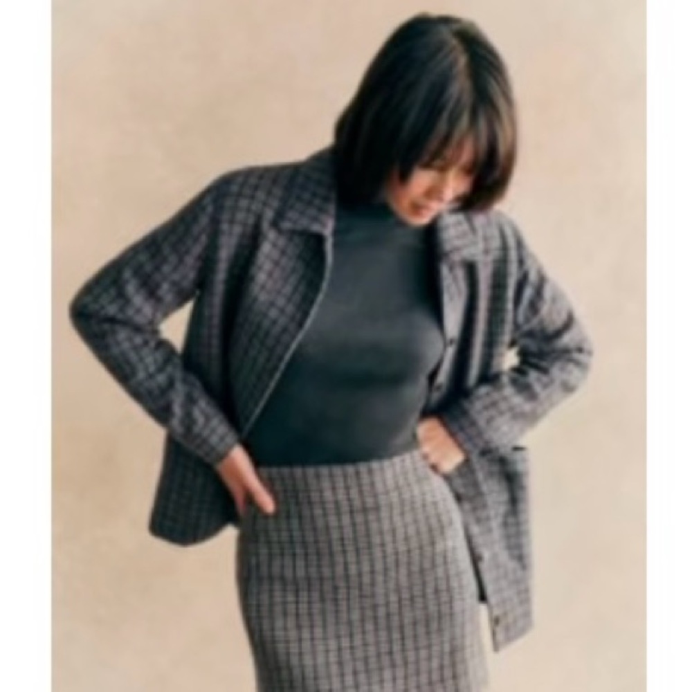 Sezane Will Jacket and Malia Skirt Set